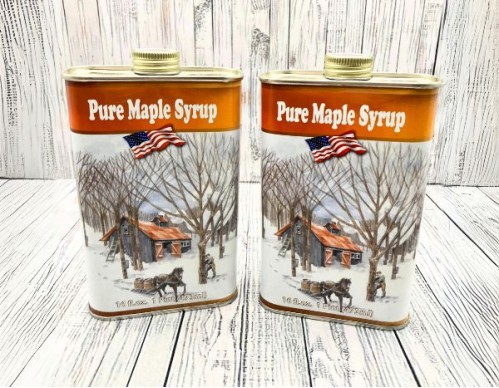 Old Fashion Maple Syrup Tin